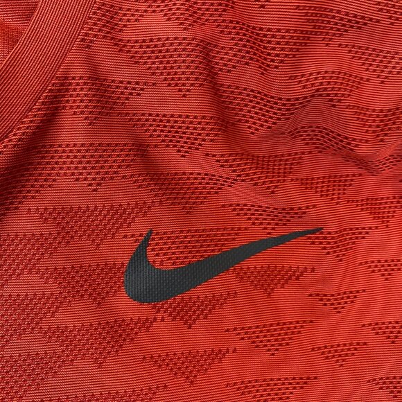 Nike Mens Dri-Fit T-Shirt Small Activewear Athletic Short Sleeve Red Mesh Casual - Picture 8 of 10